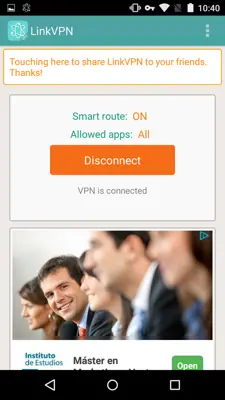 LinkVPN android App screenshot 2